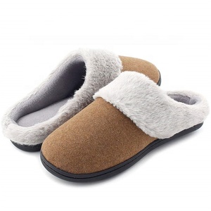 Breathable <strong>Wool</strong> <strong>Womens</strong> <strong>Slipper</strong> Anti-Slip House Shoes Fur <strong>Slippers</strong> - Product Image 2