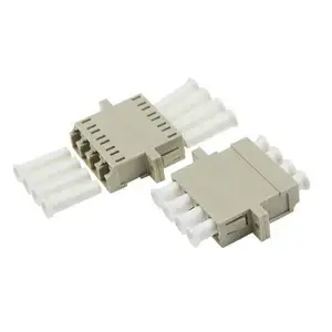 Adaptador de fibra óptica lc/apc quad sc typeom3, 4 núcleos com flange