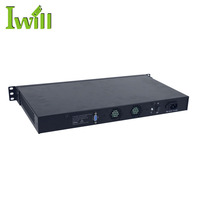 1U机架安装服务器pc 3855u双核6以太网端口Linux防火墙服务器带风扇