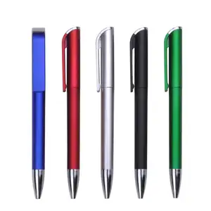 Top quality stylo bille twist en plastique multicolor promotional gift twist plastic ballpoint pen with custom logo