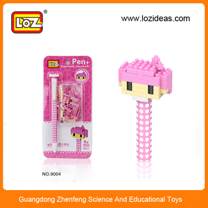 Loz diy juguete bloque de construcción de plástico bolígrafo de la pluma de estudiante - Product Image 1