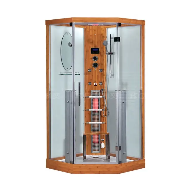 K012 Gaya Modern Infrared Sauna Shower Kombinasi Ruang Sauna Steam Shower untuk 1 Orang