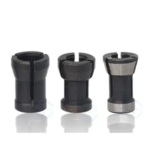 L-AC003 3 Buah Collet 6Mm 6.35Mm 8Mm Satu Set Collet Chuck Mesin Pemangkas Ukiran Router Listrik