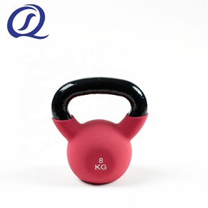 Pesas Rusas de Hierro Fundido Recubiertas de Neopreno para Gimnasio, Coloridas, de 4 Piezas, con Logotipo Personalizado, Venta al por Mayor de Fábrica - Product Image 6