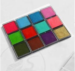 Usine Inkpad Artisanat Recharge D'huile BRICOLAGE Tampons Encreurs pour Tampons En Caoutchouc Tissu Scrapbook Décor De <span class=keywords><strong>Mariage</strong></span> Encre D'empreintes Digitales 4*4 cm - Product Image 4