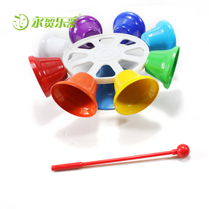 Venta al por mayor barato de la muñeca juguete campanas fábrica en China campanas juguete delicado de plástico <span class=keywords><strong>y</strong></span> de metal colorido melodía bell - Product Image 6