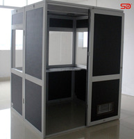 Cabine portable professionnelle SINGDEN pour traducteur SIB003, cabine d'interprétation professionnelle pour deux interprètes
