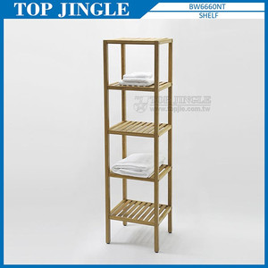 Estante de baño de bambú rectangular clásico de 3 niveles - Product Image 5