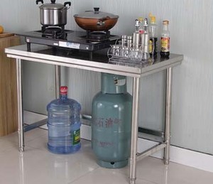 Mesa de trabajo de cocina de acero inoxidable para restaurante, mesa de pizza, mesa de pan, oferta de fábrica - Product Image 3