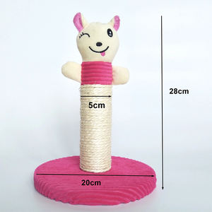 Grosir Kustom Lucu Kecil Kucing Pohon Gaya Kartun Kucing Scratcher Mainan Sisal Menggaruk Pos - Product Image 2