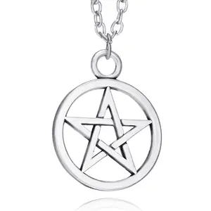 Season of the Witch By Inspired Pentagram Magic circle Necklace and Earrings Set