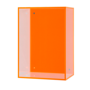 Neon treo Acrylic Beanie bé hiển thị hộp tường Acrylic Bộ sưu tập hiển thị trường hợp huỳnh quang Neon màu vàng bóng hộp - Product Image 3