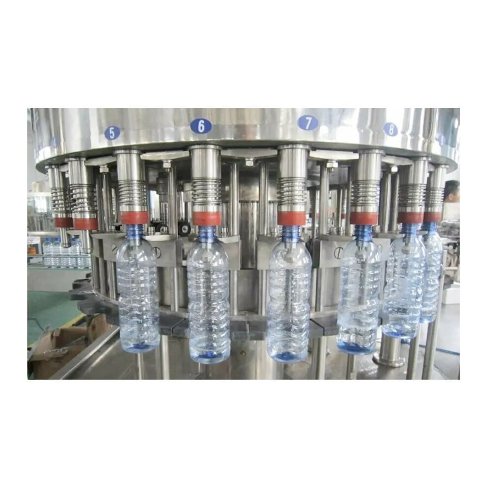 Mesin Pengisi Air Minum Otomatis 40-40-10, Mesin Pengisi Air Minum untuk Botol Plastik PET