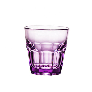 5OZ custom logo thick bottom whiskey glass cup, unbreakable PC Plastic Whiskey Glass
