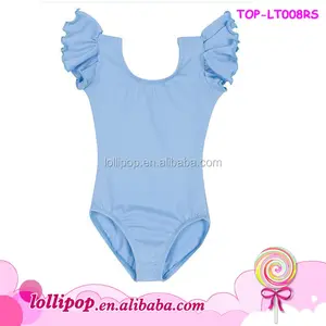 Maillot de Gimnasia para Niñas, de Algodón, con Mangas con Volantes, Traje de Danza, Ballet, Tela de Tanga para Gimnasia - Product Image 2
