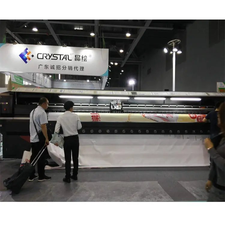 Impressora de solvente de largura, modelo de novo cryststaljet cj9000 5m de 2018