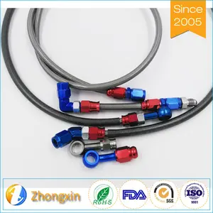 Manufacture Hydraulic Hose PTFE Hydraulic Brake For Electric Bicycle AN3 Brake Lined Hose