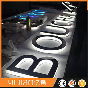 luz halo trasero letra <span class=keywords><strong>corporea</strong></span> en volumen para decoracion y publicidad en tienda de cadena marca de moda locales comerciales - Product Image 2
