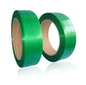 التخصيص الأخضر تنقش تعبئة باستخدام الألواح الخشبية الربط البلاستيك حزام مصنوع من مادة بولي إثيلين تيريفثاليت حزام