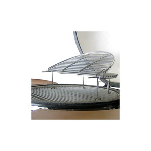 Negro de cerámica de carbón Kamado fumador Grill cocinan el exterior patio trasero barbacoa acero inoxidable de doble rejillas - Product Image 3