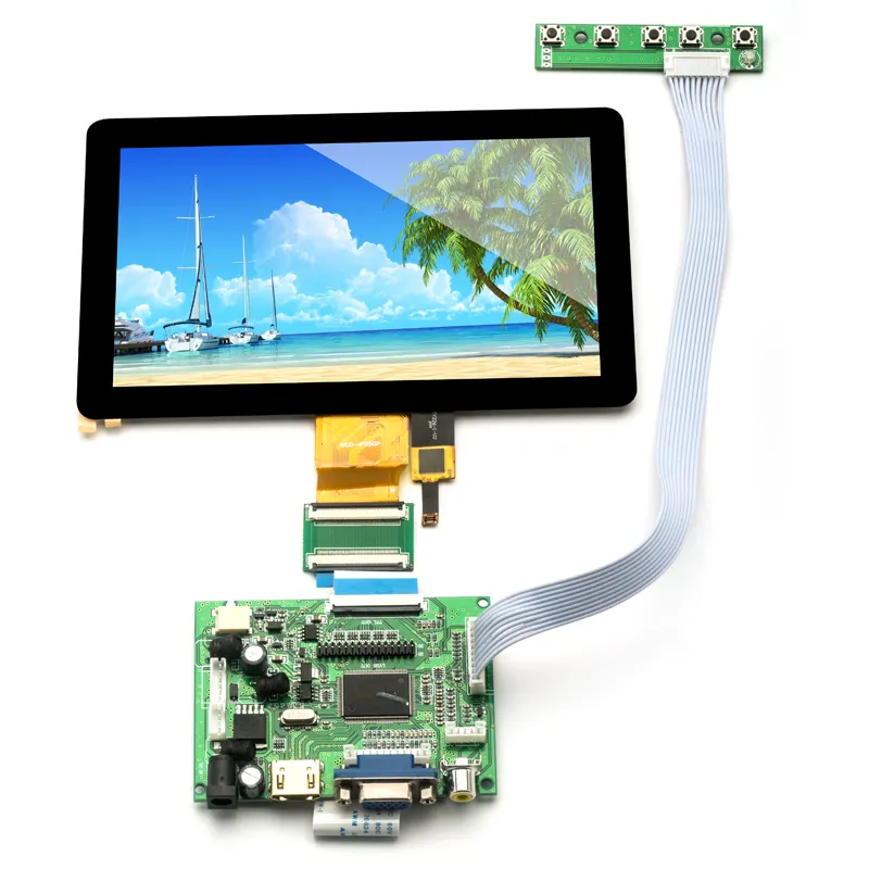 7 Inch HD Resolution 1024 x 600 lcd display Kit For Raspberry Pi