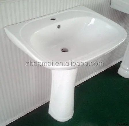 चीनी मिट्टी बाथरूम सिंक के लिए दो टुकड़ा कुरसी बेसिन
