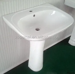 ceramic bathroom sink for two piece pedestal basin