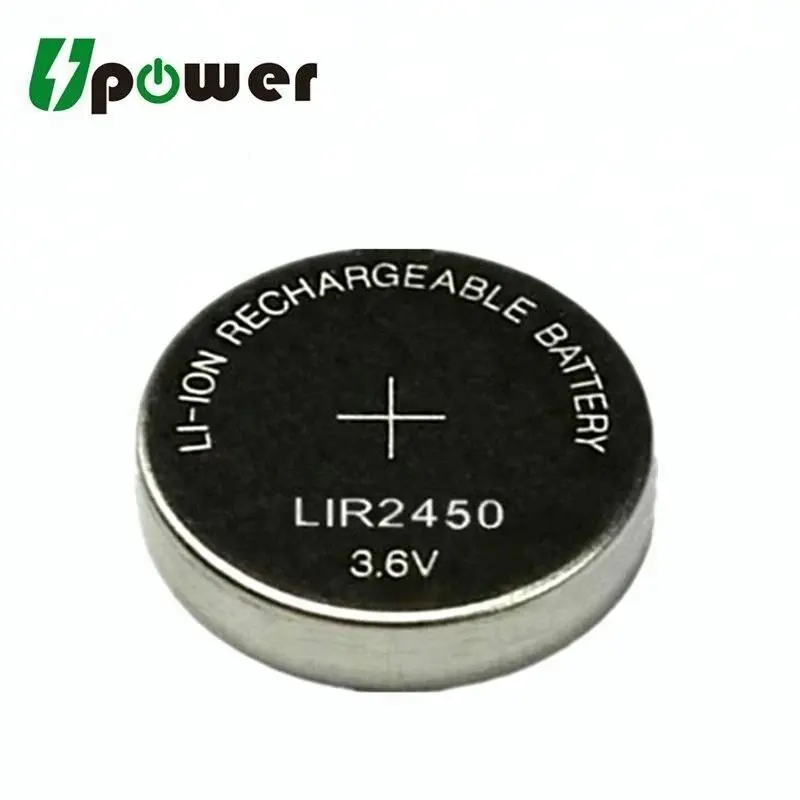 LIR2450 3.6 V Lithium ion Knoopcel 150 mAh lir 2450 oplaadbare li batterij