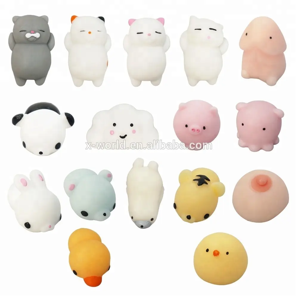 Eco-friendly Squishies Toys Cute Animal Squeeze Slow Rising Stress Relief Soft Toy