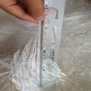 Lunghi capelli Ricci mongolia pelliccia delle pecore tappeto/tibetano capra pelliccia coperta di pelliccia di pecora piatto - Product Image 3
