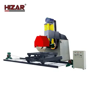 HIZAR HSAM1600P Tek kollu çok bıçak sert kaya taş blok granit kesme tablalı testere makinesi