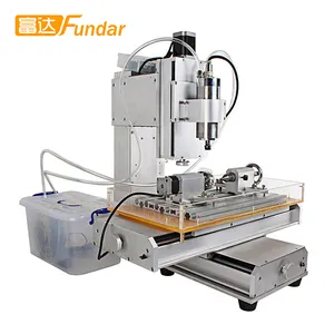 Esconder grau 4 hy-3040 eixo pedra cnc máquina router gravador máquina com bom preço & Alta precisão de moagem de madeira