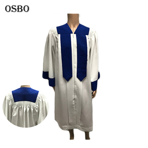 Buatan kustom pabrik jubah pendeta putih pakaian gaun pendeta gereja grosir - Product Image 1