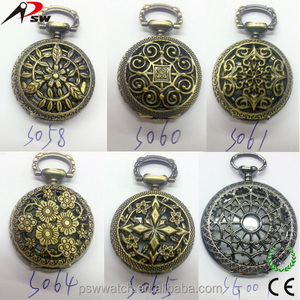 Reloj de Diseño de Moda, Relojes de Bolsillo Vintage Eróticos, Reloj de Bolsillo para Niños, Reloj de Cuarzo con Mariposas y Flores, Antiguo, No Resistente al Agua, PSW-PW07 - Product Image 4