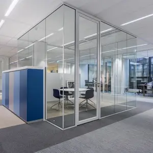 Wall Partition Glass 10mm Tempered Glass For Partition 3/8 Inch Toughened ESG Glass Office Partition Wall Price Vidrio Templado Certificado CE