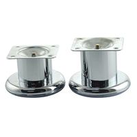 Pieds à vis réglables pour meubles Pieds de meubles en métal Pied de canapé en fer VT-03.009 45/47mm 65*55mm 60/ 80/100/120/150mm