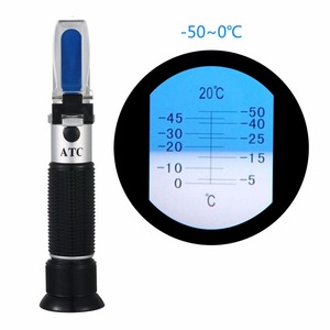 100% Produk Baru Metanol Kaca Pembekuan Titik Instrument -50 - 0 Derajat Refractometer - Product Image 1