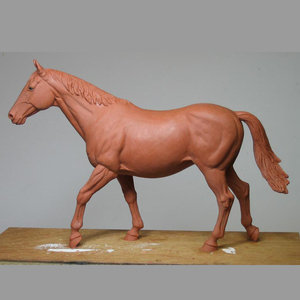 Commercio all'ingrosso classica in legno scultura verde bronzo del cavallo in piedi per la decorazione del giardino - Product Image 5