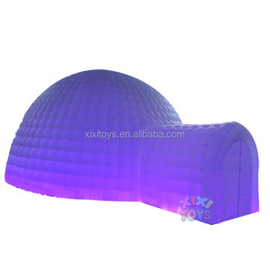 Dôme d'air LED de couleur changeante avec entrée de tunnel, <span class=keywords><strong>grande</strong></span> tente gonflable pour fête, grand igloo gonflable extérieur pour affichage - Product Image 2