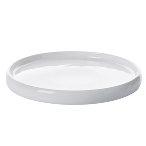 Venta al por mayor banquete blanco brillante vajilla de cerámica blanco placas ronda ~ - Product Image 1
