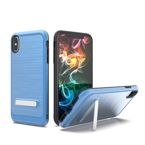 2018 Antichoc <span class=keywords><strong>Dessin</strong></span> Motif Couverture Arrière En Métal de <span class=keywords><strong>Téléphone</strong></span> de Béquille Pour iPhone XS/XS Plus - Product Image 2