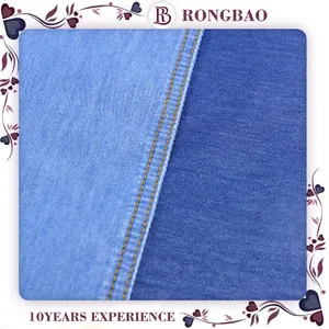 China Fornecedor de Jeans de Algodão Slub Anel & Material Personalizado Fabricante De Malha Indigo Tecido Denim