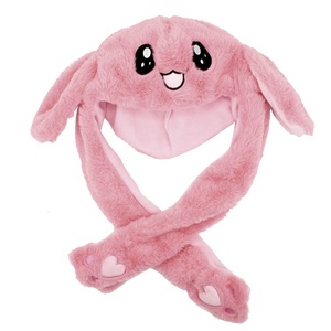 Topi Kelinci <span class=keywords><strong>Korea</strong></span> dengan Telinga Bergerak, Boneka Lucu, Pembuat Topi Lucu, Topi Kelinci Boneka dari Pabrik - Product Image 4