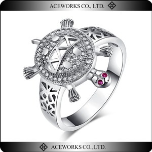 2018 hombres tortuga <span class=keywords><strong>mar</strong></span> vida lindo tortuga ANILLO <span class=keywords><strong>DE</strong></span> PLATA 925 - Product Image 1