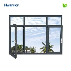 Ventanas de vidrio con aislamiento térmico y marco de aluminio, gran oferta, diseño especial