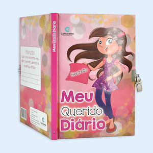 Bestseller Personalisiertes Hardcover-Tagebuch für Mädchen mit Schloss und Schlüssel - Product Image 4