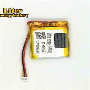 Socket 1.25-3 P 3.7 V 503035 500 mah rechargeable lithium battery for GPS tracker - Product Image 1