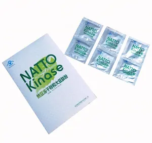 Customize Logo Natto freeze-dried powder Organic Nattokinase Powder Healthy Blood Pressure and immunity