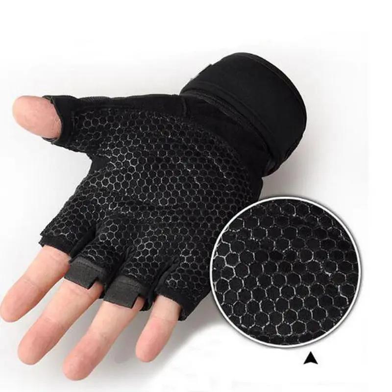 Fitness guantes de levantamiento de pesas guantes proteger la formación de gimnasio guantes de levantamiento de pesas guantes de deporte