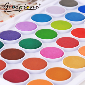 China Factory Hot Selling Watercolor <strong>Paint</strong> Cakes Water Color <strong>Set</strong> 12, 16, 24, 28, 36, 48 Colors of Plastic Box With Free Brush - Product Image 5